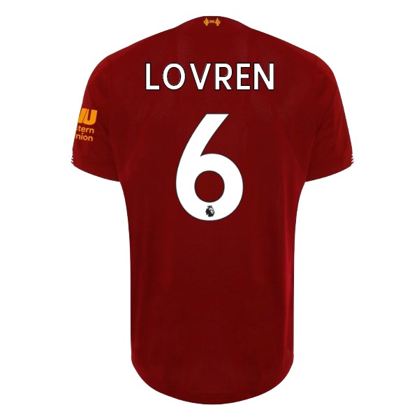 Camiseta Liverpool NO.6 Lovren 1ª 2019/20 Rojo